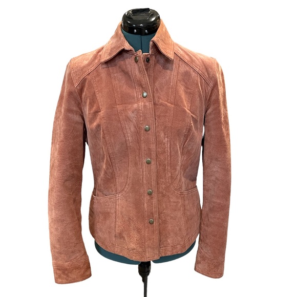 Coldwater Creek Jackets & Blazers - Coldwater creek fitted suede leather jacket size Small